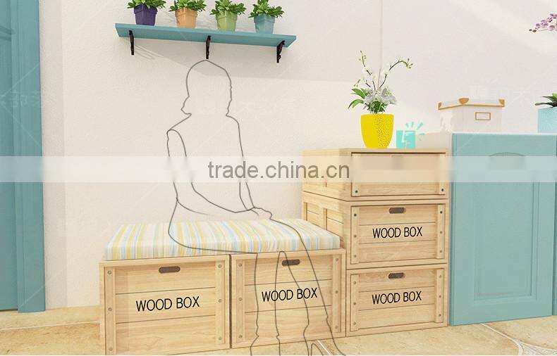 Free combination multi size hot selling wooden draw storage box cabinet