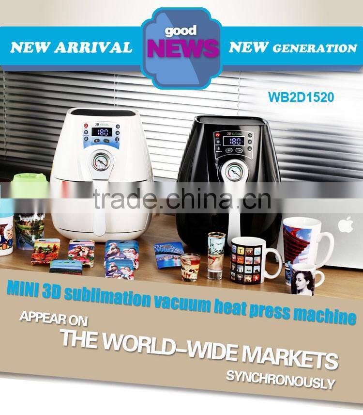 China supplier sublimation vacuum machine for 3D transfer printing