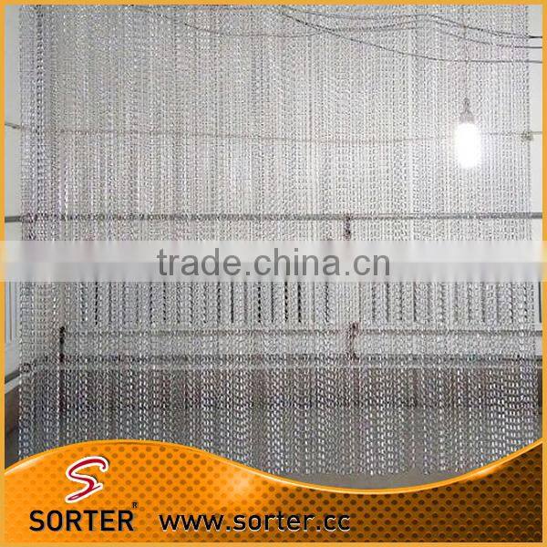 decorative aluminum double hook chain door curtains