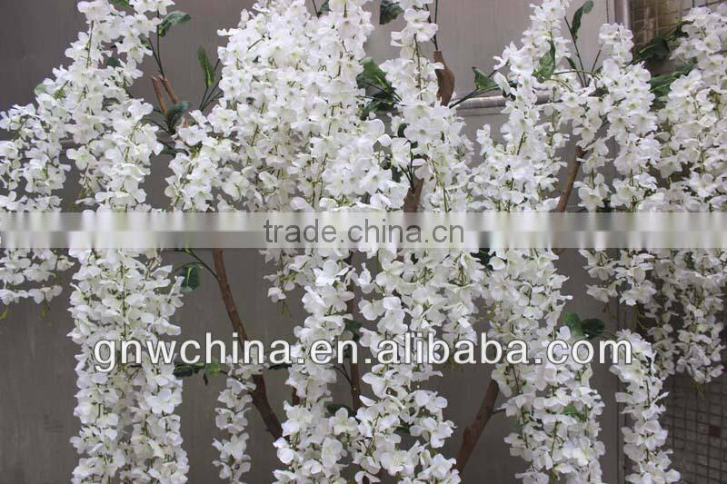 Artificial White Wisteria Tree Sell Buy Big Fiberglass Trunk for Wedding