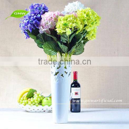 FLH04-6 artificial hydrangea flowers for wedding decoraiton cheap silk flower