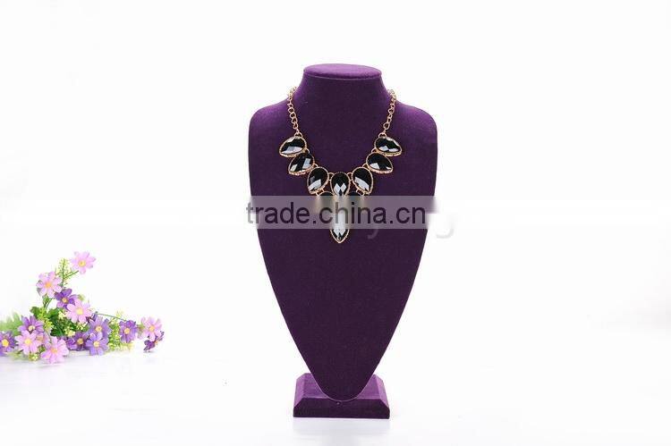 pruple velvet necklace jewelry display for sale