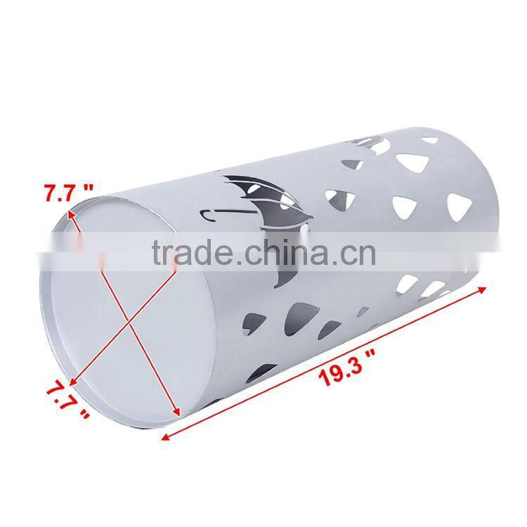 European style sliver color home hotel decorative wrought iron umbrella stand