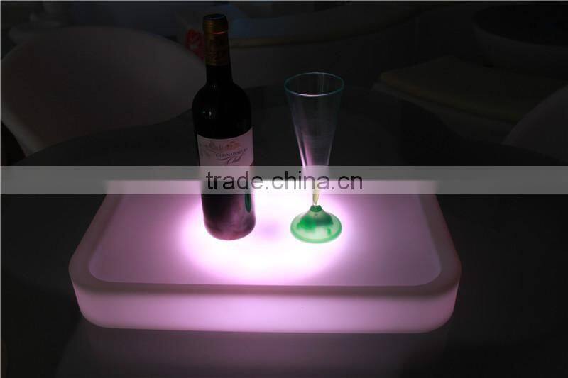 7cm high Flash color changing party fruit led tray