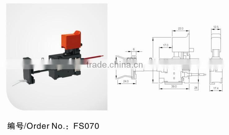 fs070 reversing switch Cordless Drill switch Trigger DC Switch