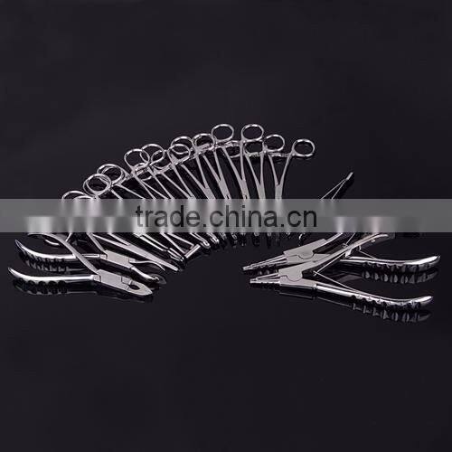 Professional Body Piercing Jewelry Tool Kit including Piercing Needles