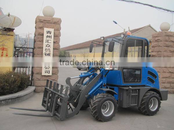 Hot sale 4WD mini 0.8ton 800KG HZM908 ZL08 wheel loader