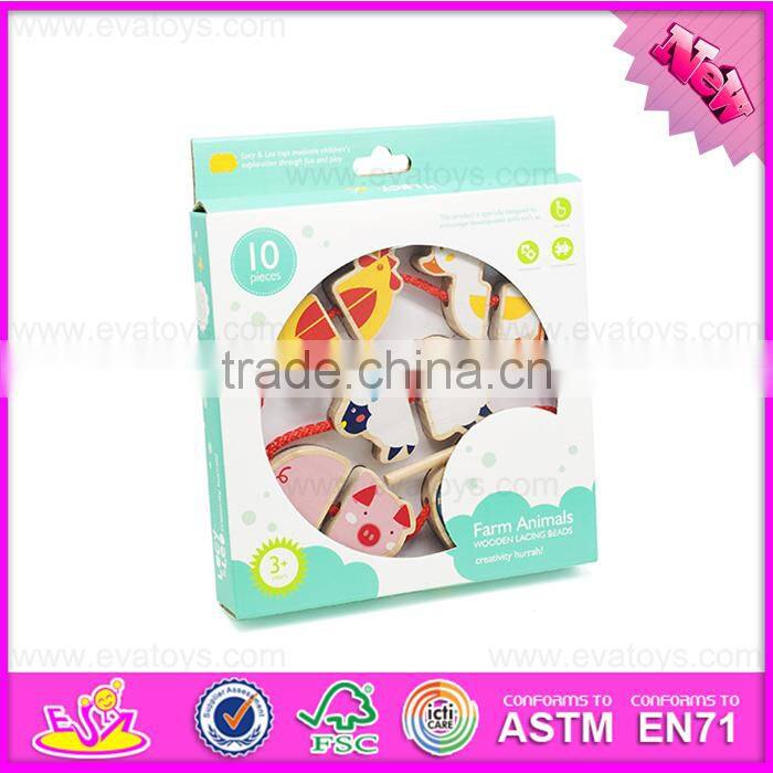 2016 new design wooden animal toy,hot sale wooden animal toy W11E057