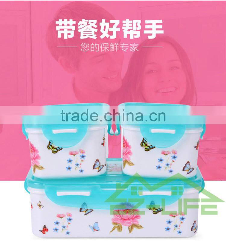 BPA free applicable to microwave oven promotion seal plastic food Freshness Preservation storage boxes