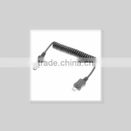 Spring micro USB twist cable