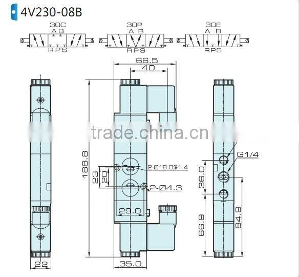 4V200 delphi control valve with high quality