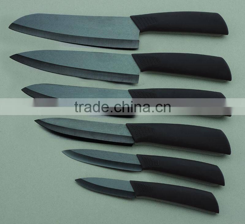 black blade ceramic knife set