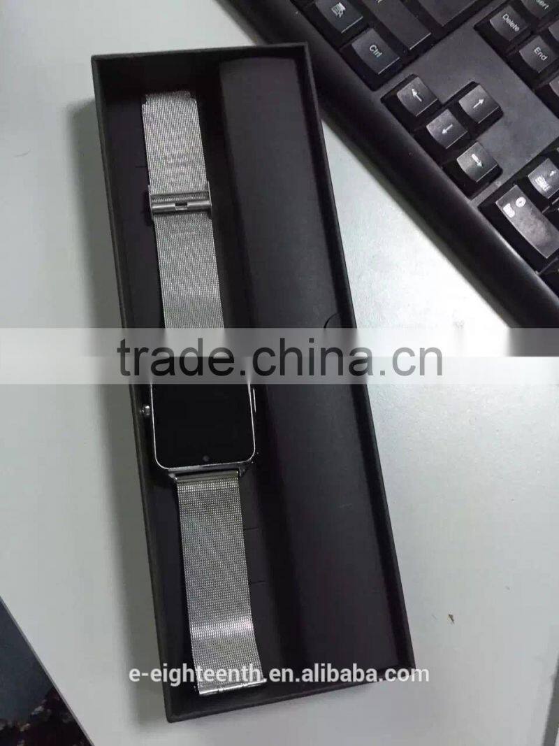 private tooling Cheap factory price waterproof digital Bluetooth smart watch with soft metal wrist band