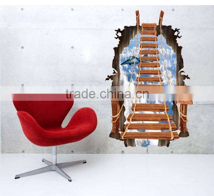 3D Creative Ladder Designs Fashion Wall Stickers Room Decor