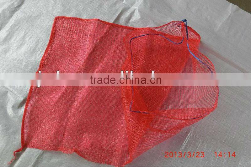 normal mesh PP Raschel Bag / Polypropylene Net Bag for firewood /Packing Date Net Bag for fruit