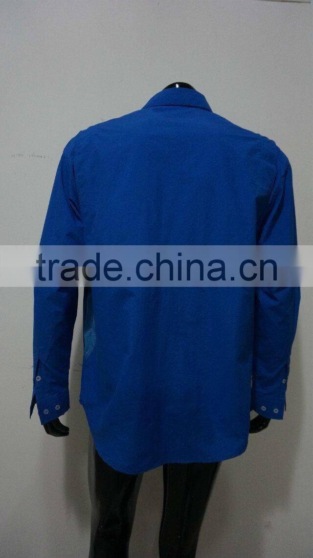 ZX Wholesale Fishing Shirts, Elastic polyester pongee fabric casual shirt, new design outdoor shirt
