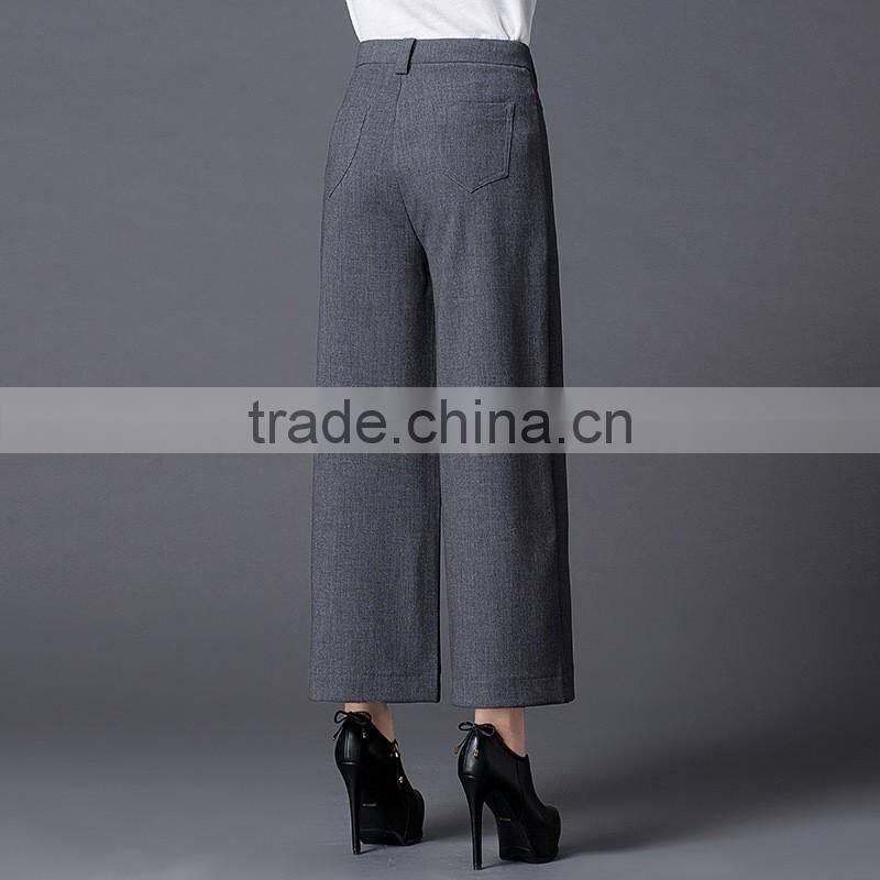 Fashion Loose Cotton Pants Women Wide Leg Pants