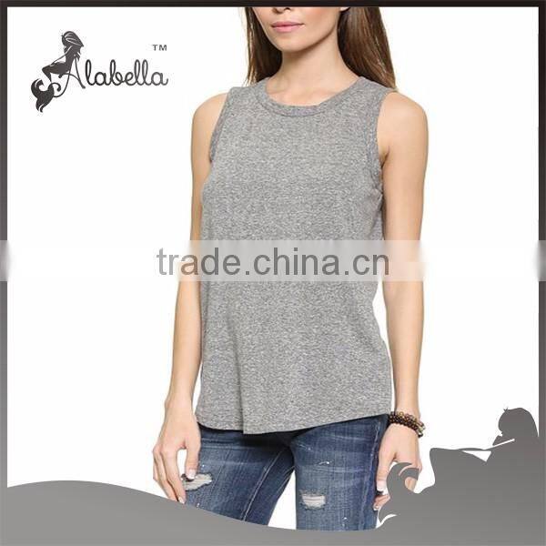 Best selling items color melange tank tops men wholesal