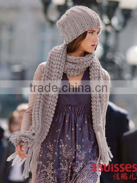 factory direct sale Flat and circle computer multicolor stretch knitted scarf