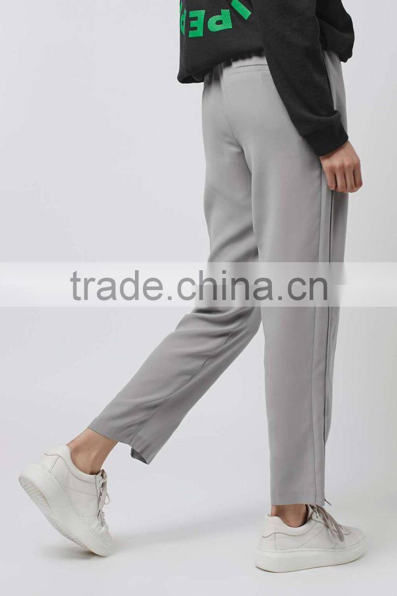 Women casual thin summer elastic waistband joggers, bottoms cropped pant