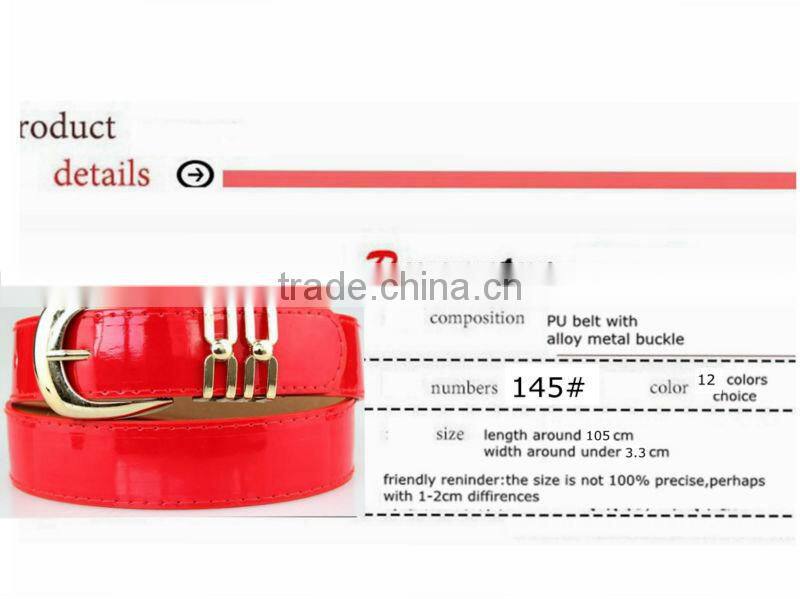 MOQ 1pc new arrival high quality with flat buckle design in alloy metal material safety leather belt buckle for women