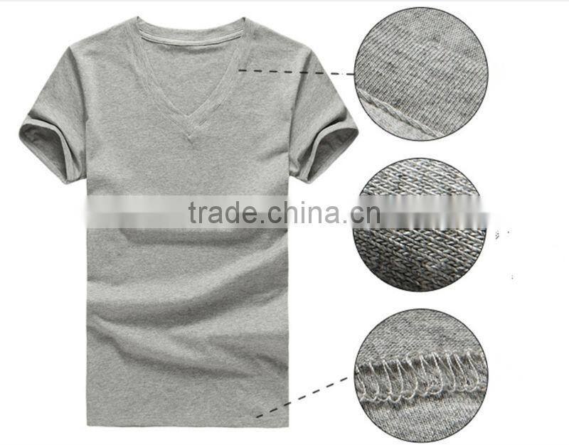 Men's cotton V-neck t-shirt DE1011