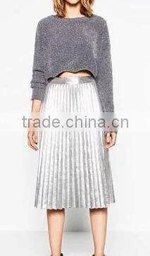 EY0865S 2016 Fancy Women Colorful Crochet Pure Color Knitted Winter Pullover Sweater