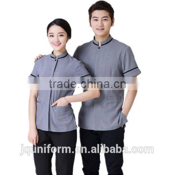 custom hot sale factory price new design cheap housekeeping uniforms for cleaning