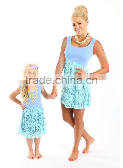 Family Mother Daughter Match Kids Girl Women Tutu Dress