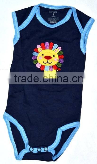 2016 new style 100% cotton baby boy's romper coveralls baby boy's vest