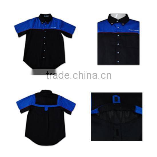High quality cheap Men's short Sleeve workwear shirts (D073)