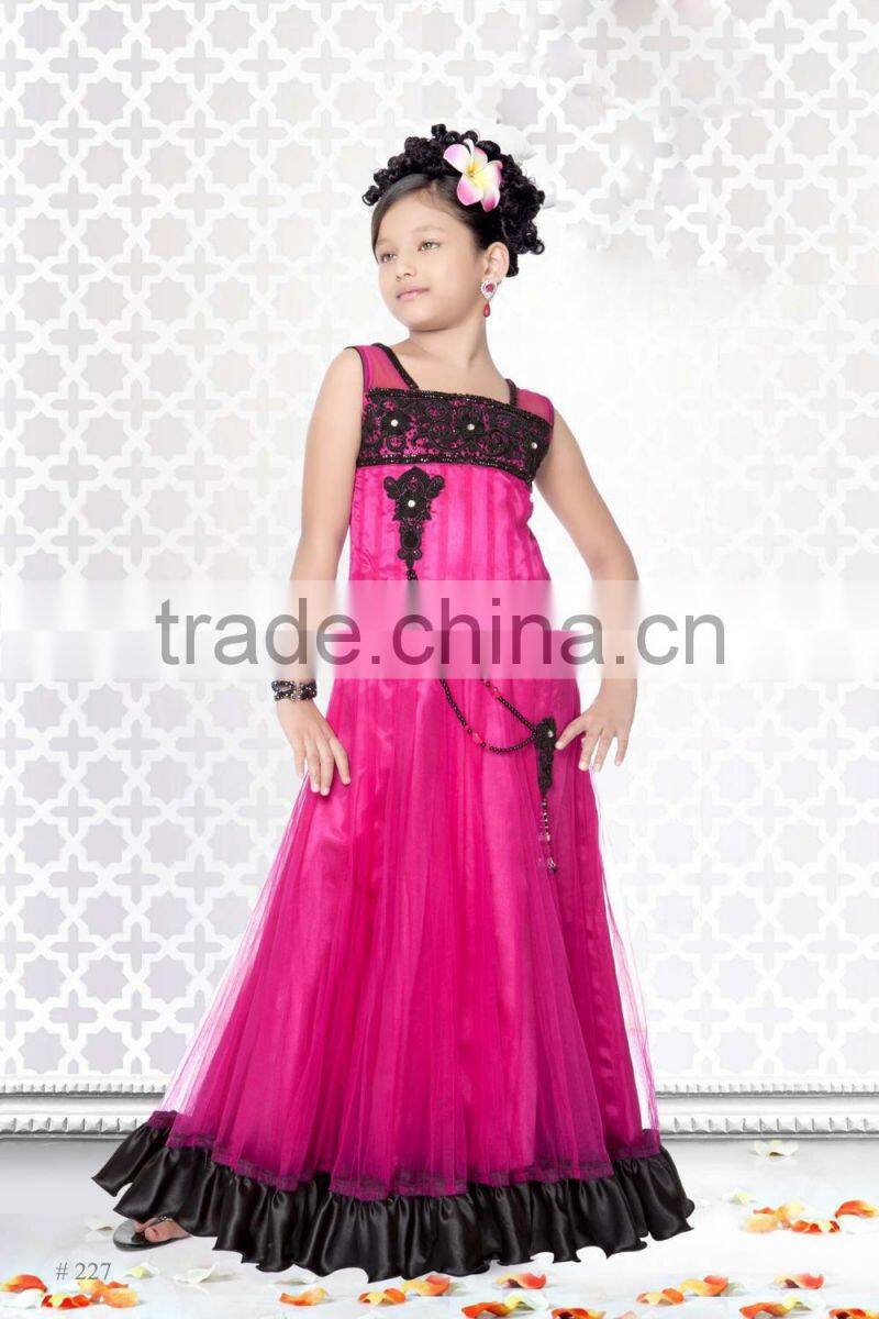 Deep Pink color benaras cloth all over stylish lehenga sizzling Girls Ready Made