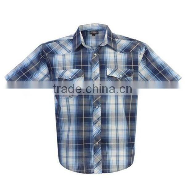2016 new wholesale Long Sleeve Snap custom mens casual dress shirts