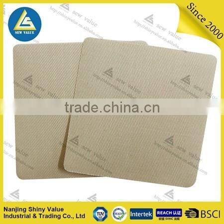 Twill Iron-On Patches Light gray