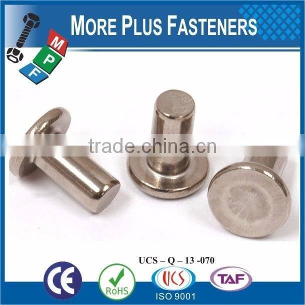 Made in Taiwan High Quality Rivet Copper Rivet Flat Head Rivet