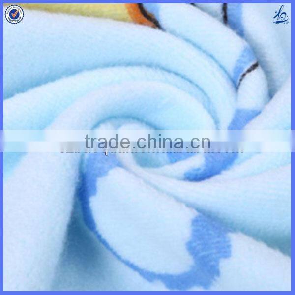 Top quality custom design baby soft printed microfiber towel blanket
