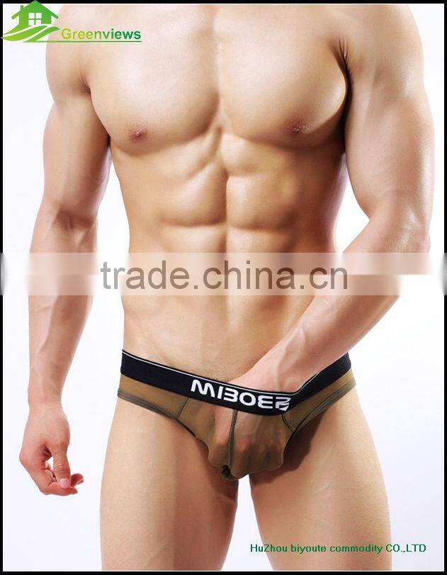 OEM service supported gay men thong pouch sexy men underwear sexy gay men underwear factory empty briefs gay underwear