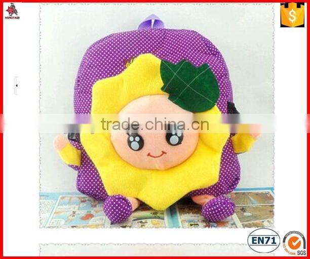animal shaped design soft carton backpack bag for babies
