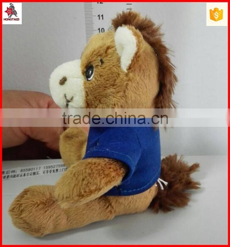 11cm stuffed horse toy keychain