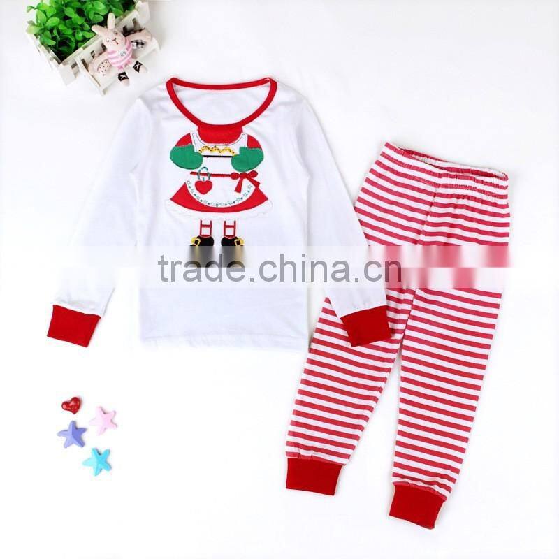 Boutique christmas outfits young wear cute baby winter clothings wholesale