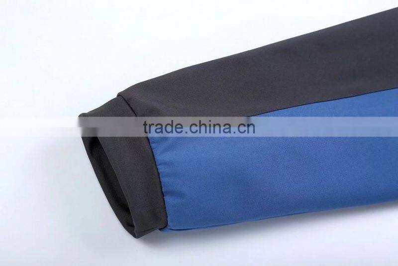 2017 NEW Water-Repellent Mens Blue Softshell Jacket