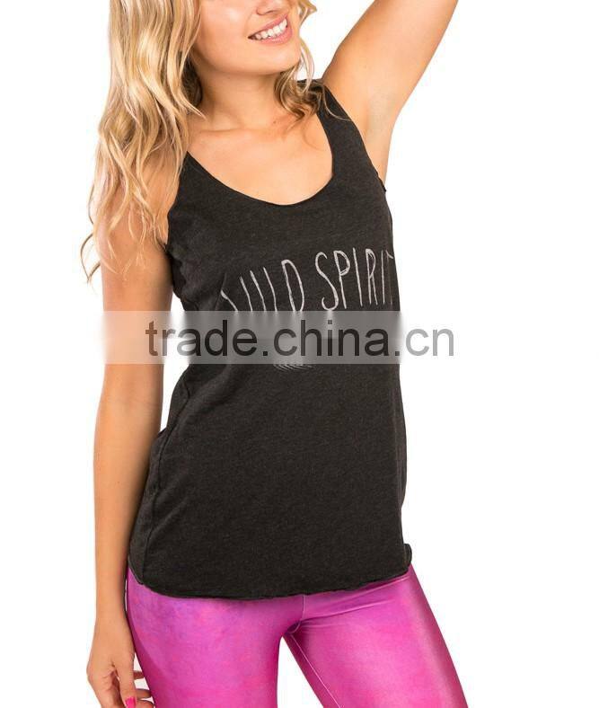 Dry Fit Ladies Compression Tank Top, High Quality Loose Singlets , Running Tops