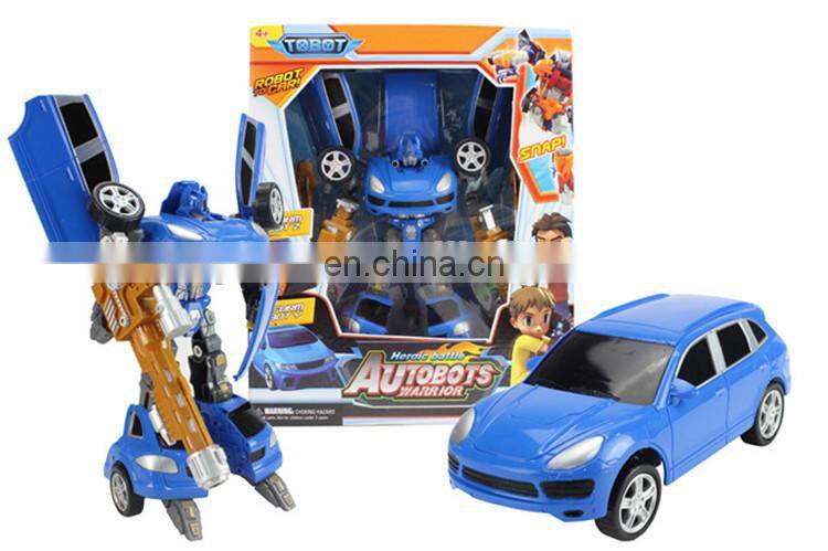 cheap car transform robot model toy plastic toy for kids