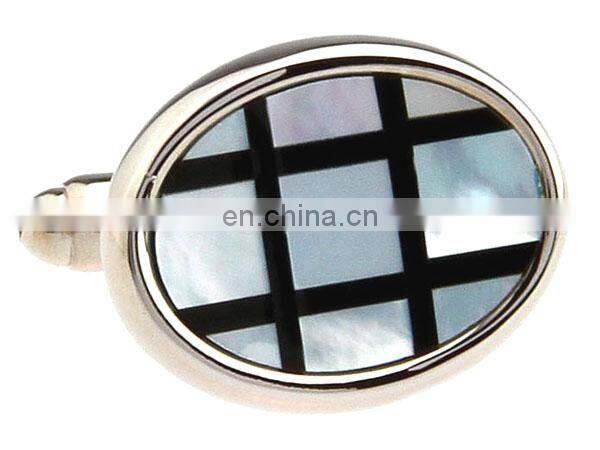 fashion mother of pearl cufflink men's jewelry cuff