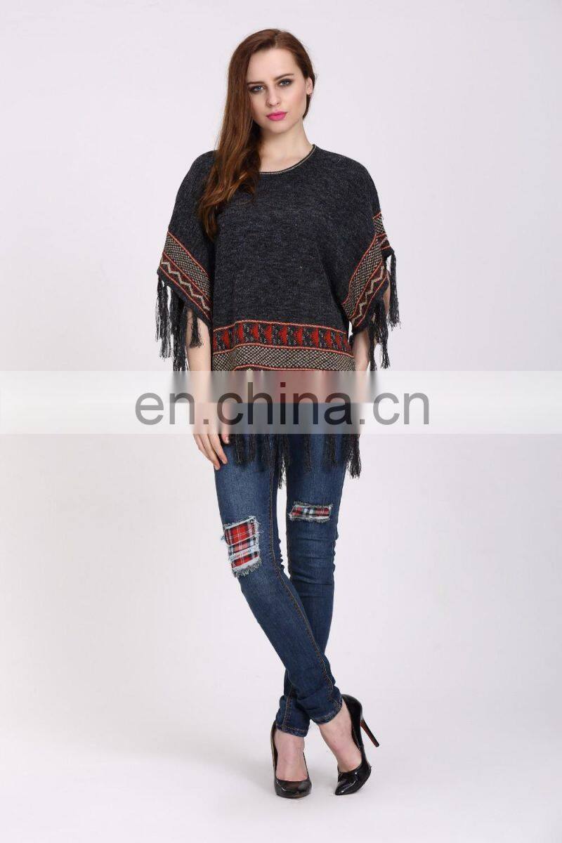 Fashion European Retro Style Loose Pullover Knitting Sweater For Women