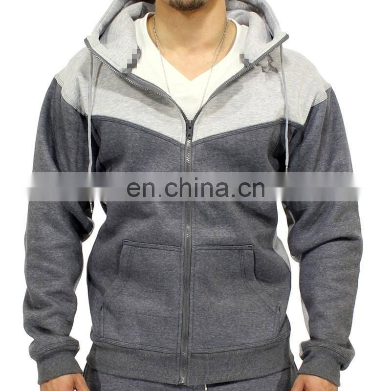 mens graphite grey zipper colour block fitness wear