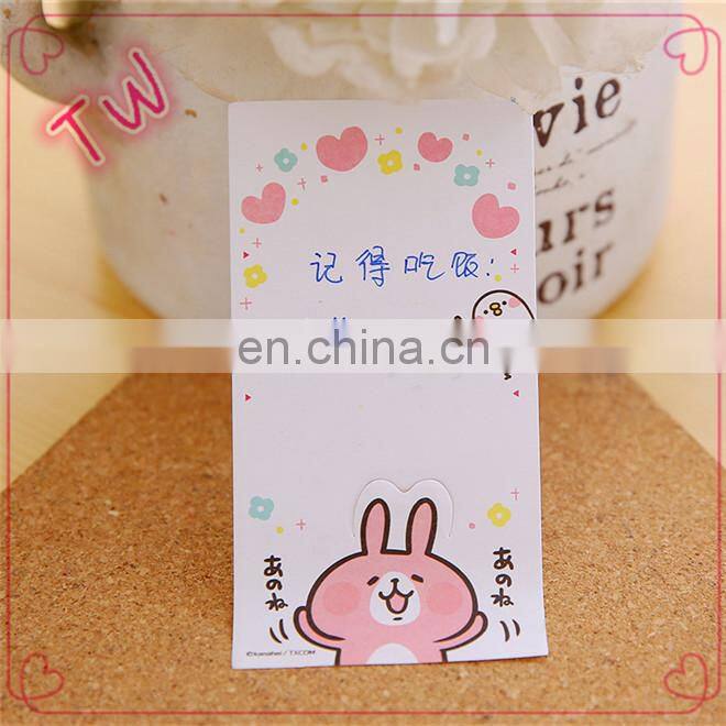 2018 China Supplier cheap custom office school fancy cute colorful paper sticky notes in Different Shapes