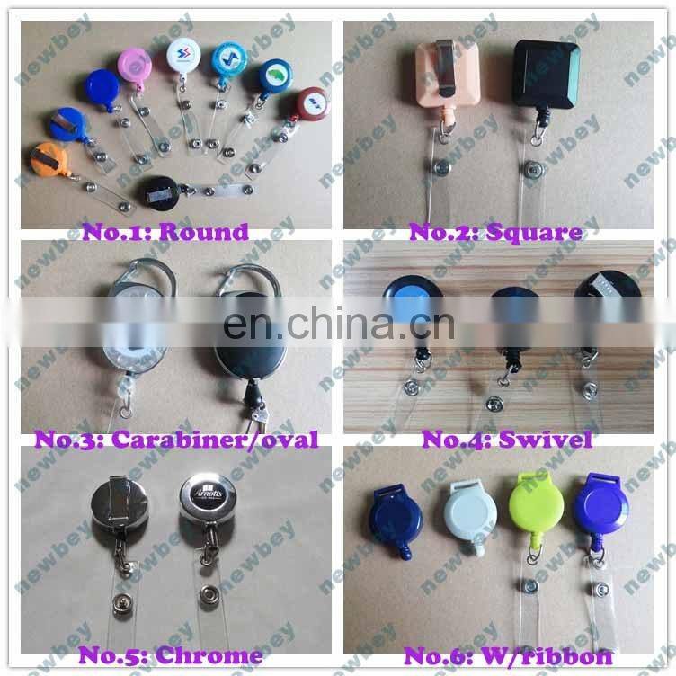 Promotional custom retractable id badge reel yoyo