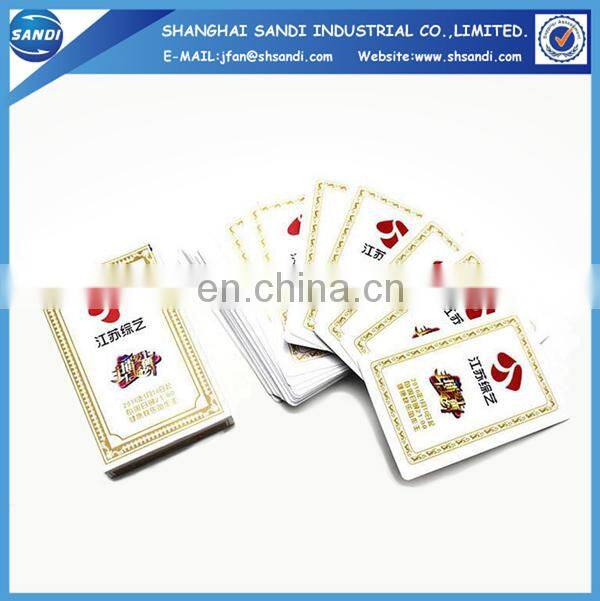 Promotional custom paper play card
