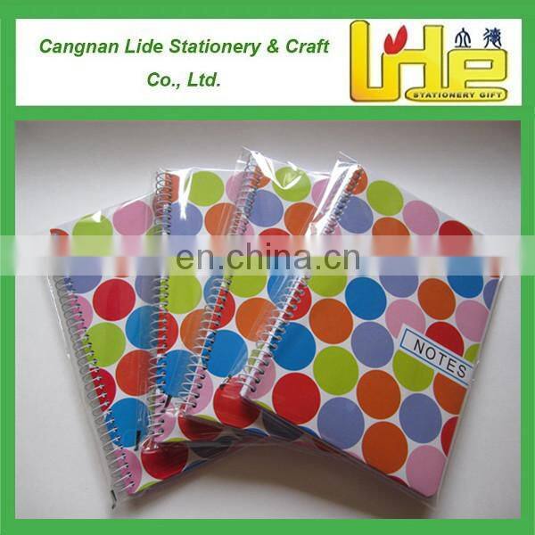 Paper notebook custom school notebook hardcover a5 spiral notebook